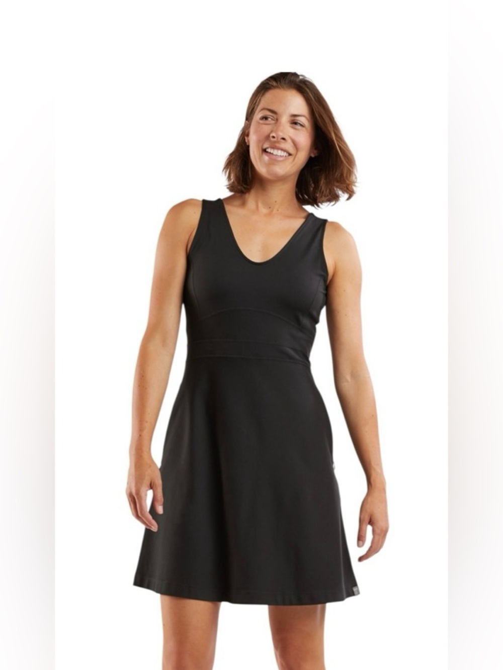 Title Nine Navy V-Neck A-Line Mini Dress